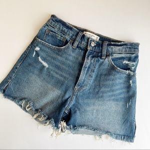 Abercrombie & Fitch Curve Love High Rise 4 Inch Mom Short Size 25